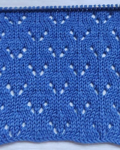 Easy Lace Stitch Knitting Pattern