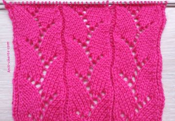 Easy Lace Stitch Knitting Pattern