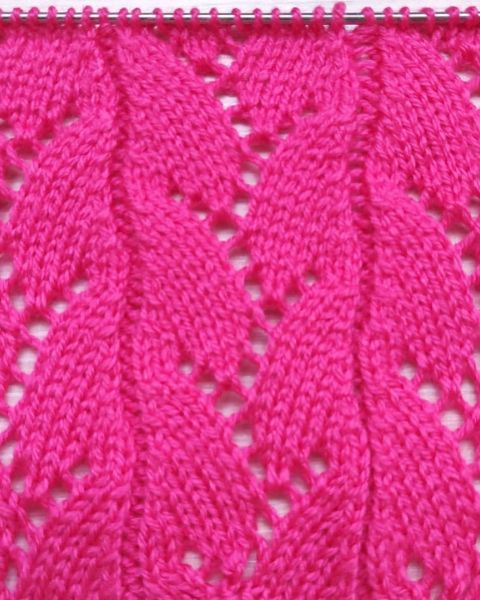 Easy Lace Stitch Knitting Pattern