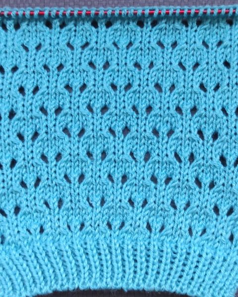 Easy Lace Stitch Knitting Pattern