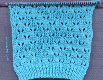 Easy Lace Stitch Knitting Pattern