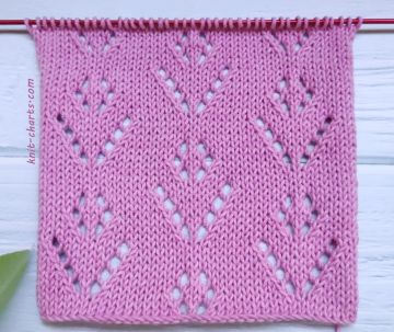 Easy Lace Stitch Knitting Pattern