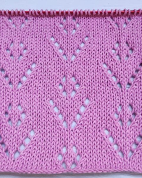 Easy Lace Stitch Knitting Pattern