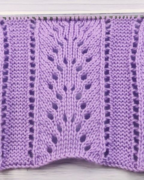 Lace Stitch Knitting Pattern #380