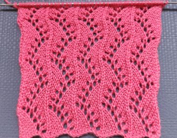 Lace Stitch Knitting Pattern