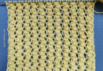 Mesh Stitch Knitting Pattern