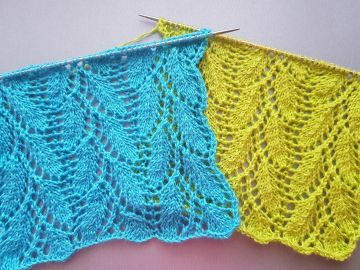 Leaf Lace Knit Stitch Pattern