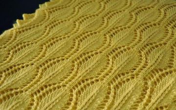 Leaf Lace Knit Stitch Pattern