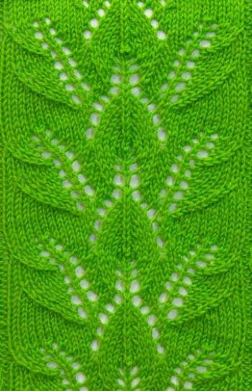 Leaf Knit Stitch Pattern