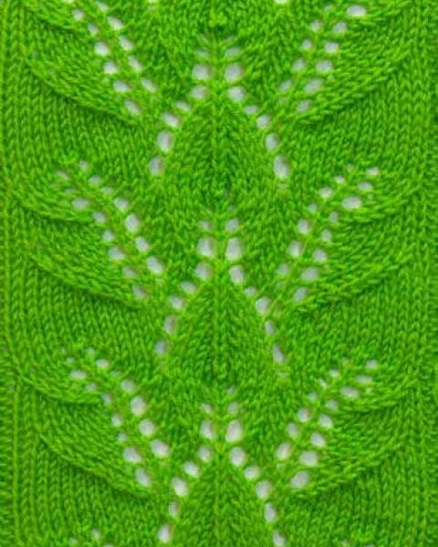 Leaf Knit Stitch Pattern