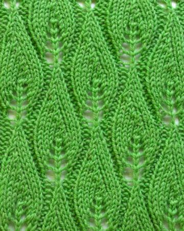 Leaf Knit Stitch Pattern