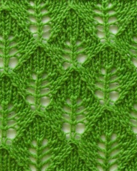 Leaf Knitting Stitch Pattern