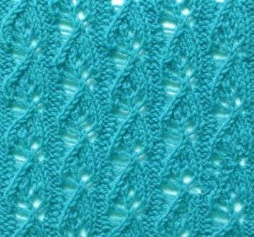 Leaves Knitting Stitch Pattern