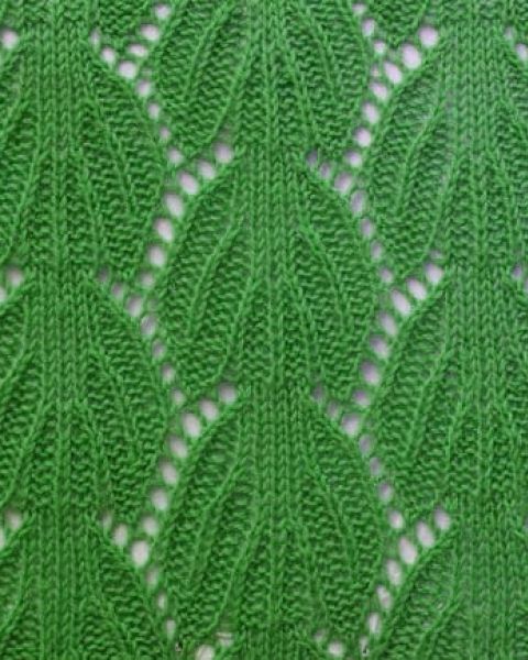 Leaves Knit Stitch Pattern