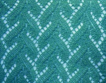 Leaf Knit Stitch Pattern