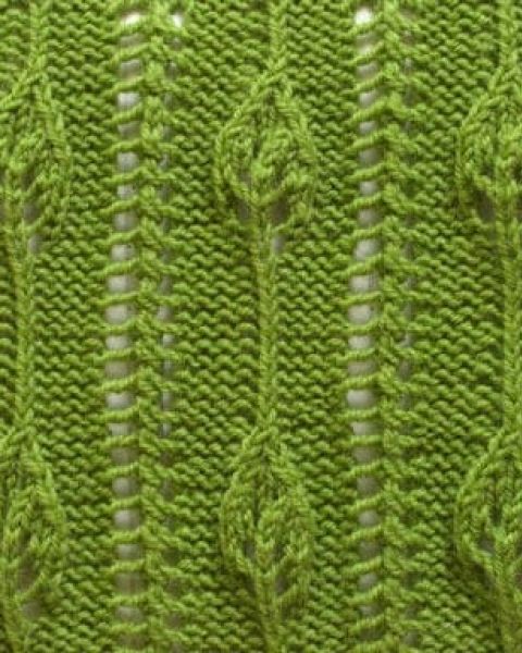 Leaf Knit Stitch Pattern