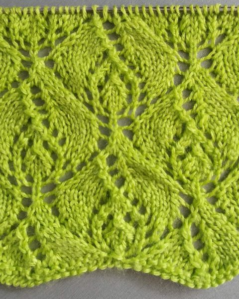 Leaves Knitting Stitch Pattern