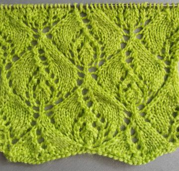 Leaves Knitting Stitch Pattern