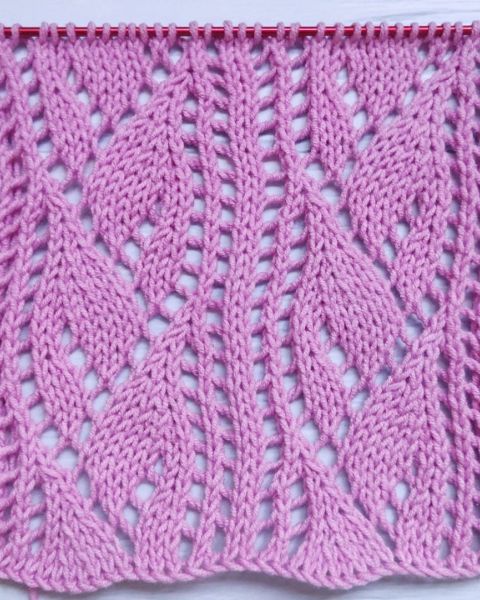 Leaves Stitch Knitting Pattern