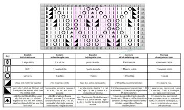 leaves stitch chart