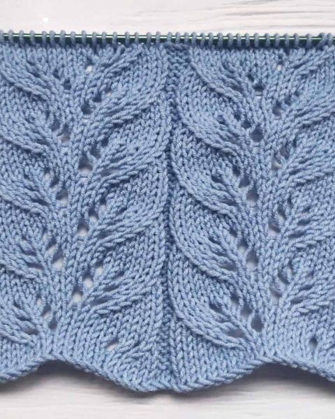 Leaf Stitch Knitting Pattern