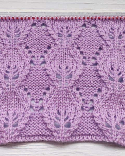 Leaf Cable Stitch Knitting Pattern