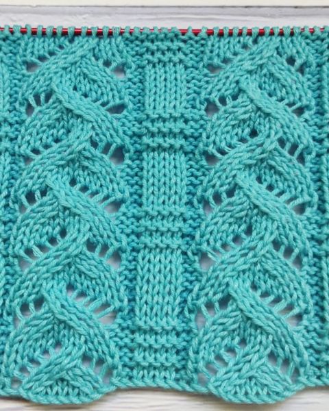 Leaves stitch Knitting Pattern