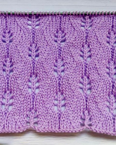 Leaves Stitch Knitting Pattern