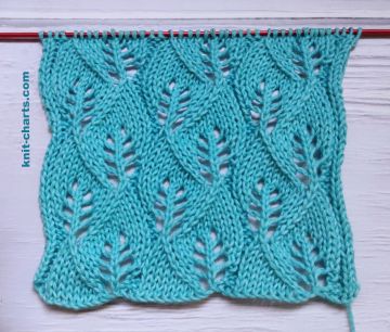 Leaves Stitch Knitting Pattern