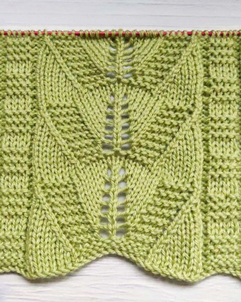 Leaf Stitch Knitting Pattern