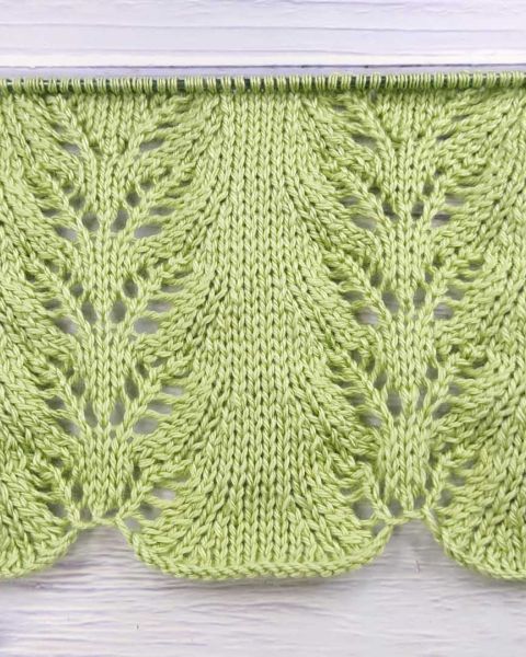Leaf Knitting Stitch