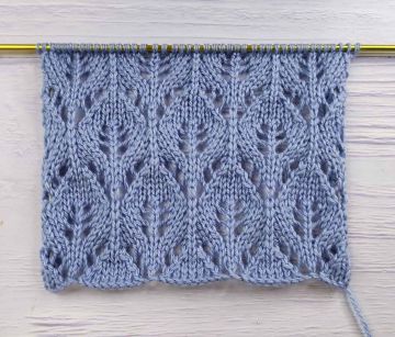 Leaf Knitting Stitch