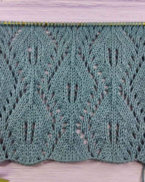 Leaf Stitch Knitting Pattern