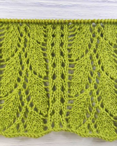 Leaf Stitch Knitting Pattern