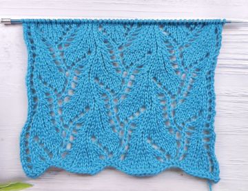 Lace Leaf Stitch Knitting Pattern