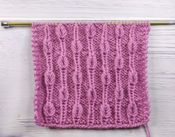 Embossed Leaf Stitch Knitting Pattern