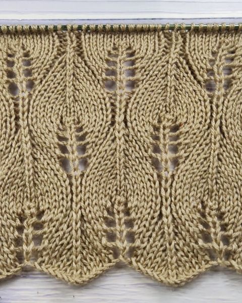 Leaf Stitch Knitting Pattern