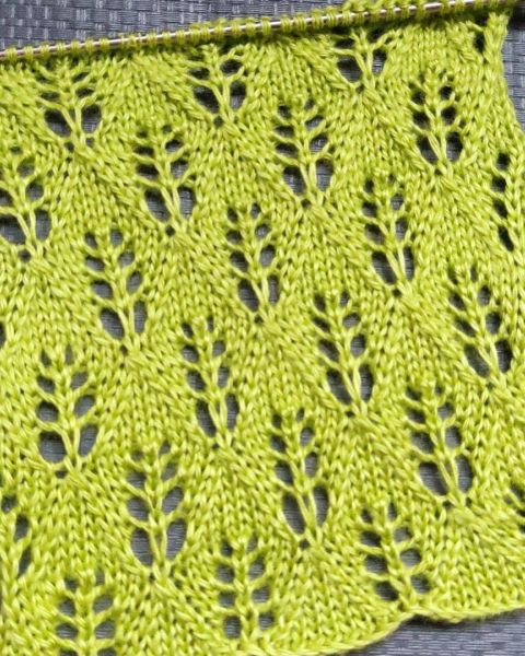 Leaves Stitch Knitting Pattern