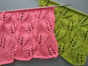 Leaves Knitting Stitch Pattern