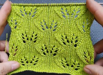 Leaves Stitch Knitting Pattern
