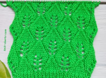 Leaves Stitch Knitting Pattern
