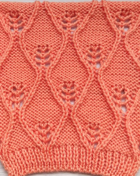 Leaves Stitch Knitting Pattern