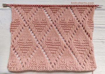 Hearts with Diamonds Knitting Pattern