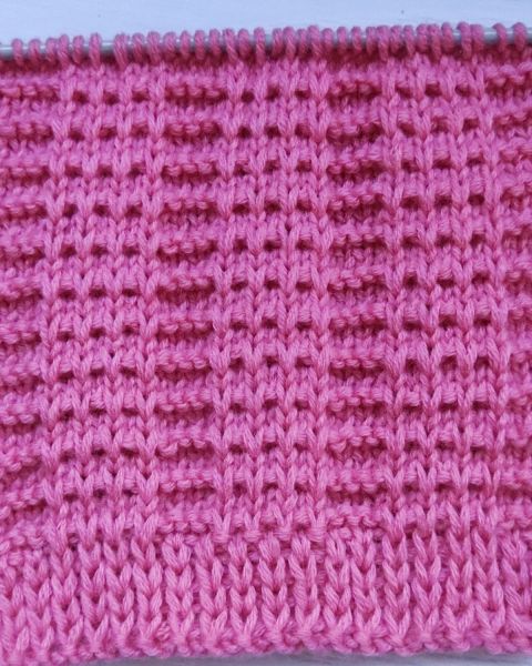 Easy Relief Stitch Knitting Pattern