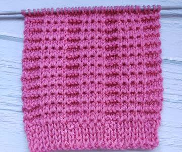 Easy Relief Stitch Knitting Pattern