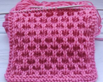 Easy Relief Stitch Knitting Pattern
