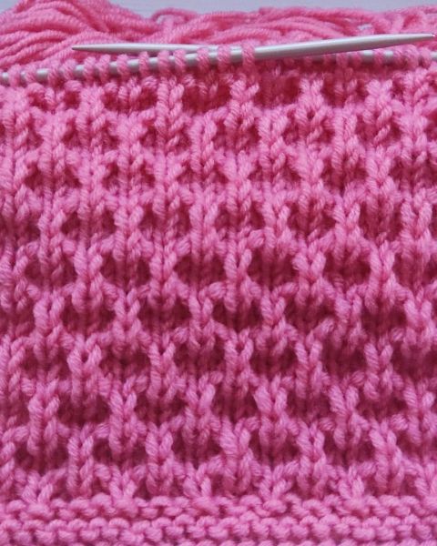 Easy Relief Stitch Knitting Pattern