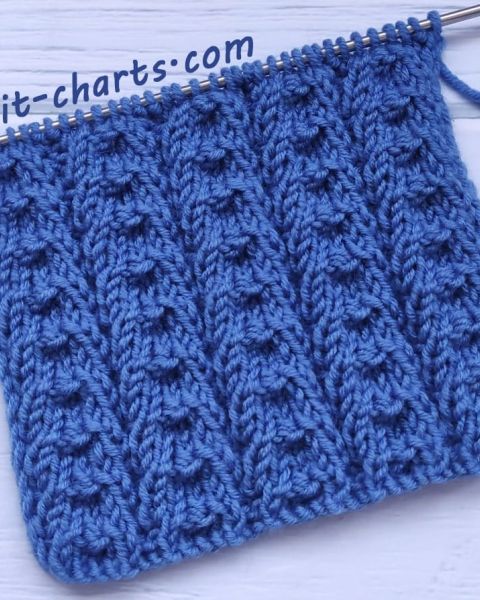 Relief Stripes Knitting Pattern