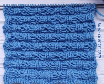 Relief Stripes Knitting Pattern