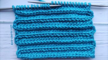 Relief Stripes Knitting Pattern